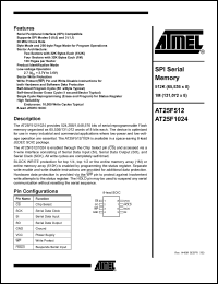 Click here to download AT25F1024N-10SI-2.7 Datasheet