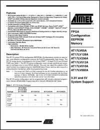 Click here to download AT17LV010A-10JI Datasheet