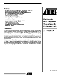 Click here to download AT43USB326 Datasheet