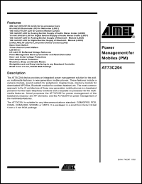 Click here to download AT73C204 Datasheet