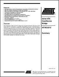Click here to download AT78C5010 Datasheet