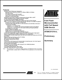 Click here to download AT89C5131A-TISIL Datasheet