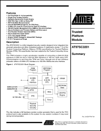 Click here to download AT97SC3201-01MCC Datasheet