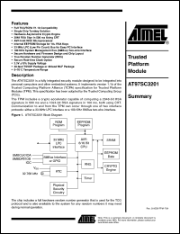 Click here to download AT97SC3201-X1AC Datasheet