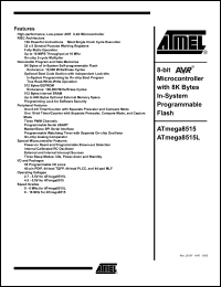 Click here to download ATmega8515-8PI Datasheet