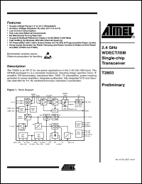 Click here to download T2803-PLQ Datasheet