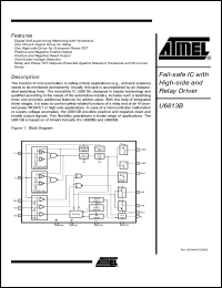 Click here to download U6813B-MFPG3 Datasheet