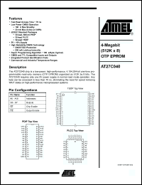 Click here to download AT27C040 Datasheet