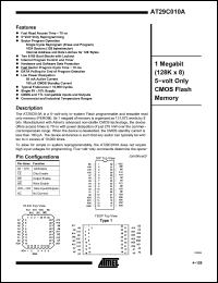 Click here to download AT29C010A-90 Datasheet