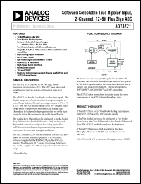 Click here to download AD7322BRU Datasheet