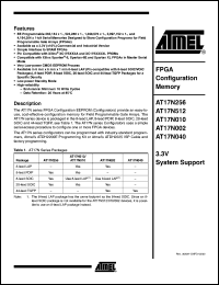 Click here to download AT17N512-10SI Datasheet