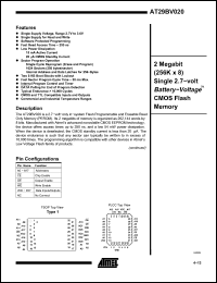 Click here to download AT29BV020 Datasheet