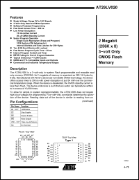Click here to download AT29LV020-25 Datasheet
