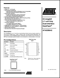 Click here to download AT45DB642-TI Datasheet