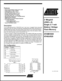 Click here to download AT49BV020 Datasheet