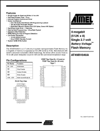 Click here to download AT49BV040A-70TI Datasheet