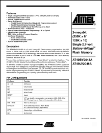 Click here to download AT49BV2048A-90TI Datasheet