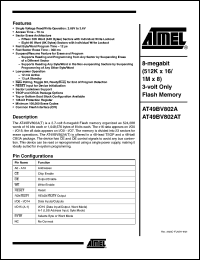 Click here to download AT49BV802A-70TI Datasheet