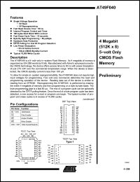 Click here to download AT49F040 Datasheet
