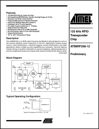 Click here to download AT88RF256-12 Datasheet