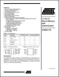 Click here to download AT88SC153-10WI-00 Datasheet