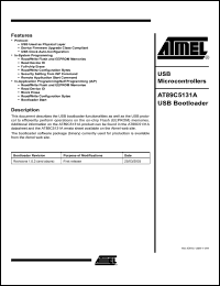 Click here to download AT89C5131A Datasheet