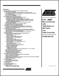 Click here to download AT90CAN128-16AU Datasheet