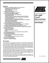 Click here to download AT91FR4081 Datasheet