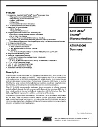 Click here to download AT91M40008 Datasheet