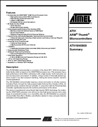 Click here to download AT91M40800-33AI Datasheet