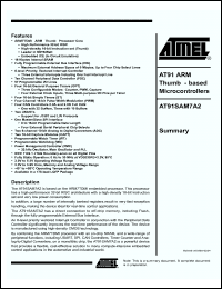 Click here to download AT91SAM7A2 Datasheet