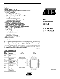 Click here to download ATF1500ABV Datasheet