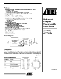 Click here to download ATF750CL-15JI Datasheet