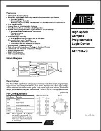 Click here to download ATF750LVC-15SC Datasheet