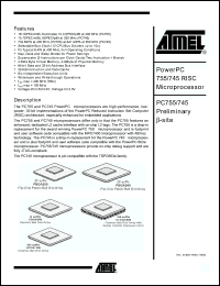 Click here to download PC755CMGSU350LE Datasheet