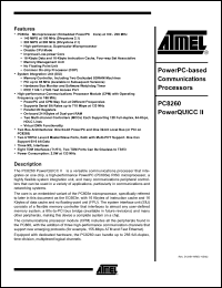 Click here to download PC8260VTPU200 Datasheet