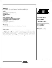 Click here to download U3600BM-NFNG3 Datasheet