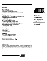 Click here to download U3761MB-T Datasheet