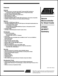 Click here to download AT90SC9618RCT Datasheet