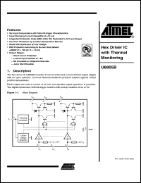 Click here to download U6805B-MFPG3Y Datasheet