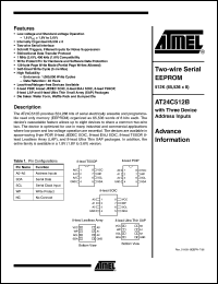 Click here to download AT24C512BW-SU-T Datasheet