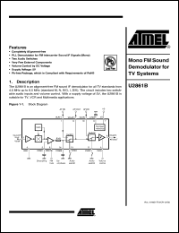 Click here to download U2861B Datasheet
