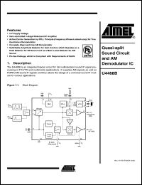 Click here to download U4468B-MG Datasheet