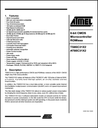 Click here to download AT80C31X2 Datasheet