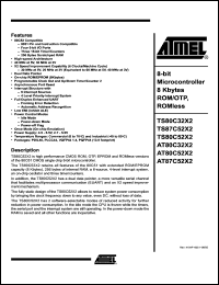 Click here to download AT80C32X2 Datasheet