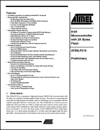 Click here to download AT89LP216-20XU Datasheet