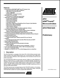 Click here to download AT91FR40162S Datasheet