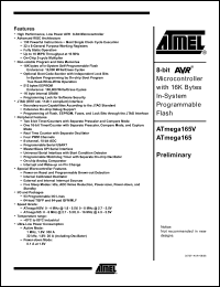 Click here to download ATmega165-16AI Datasheet