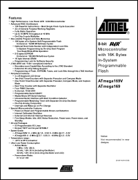 Click here to download ATmega169V-8AU Datasheet