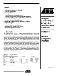 Click here to download AT26DF041-SU Datasheet